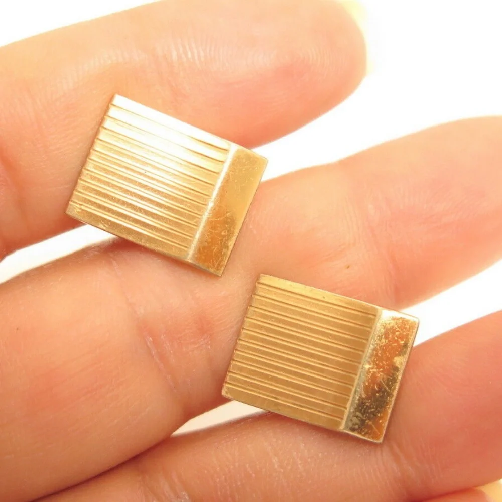 Vintage SWANK‎ Signed Gold Filled Cufflinks